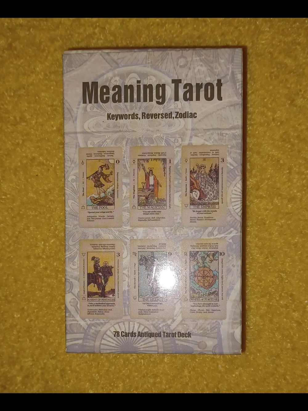 Meaning Tarot 78-Card Deck - Illustrated Tarot Cards